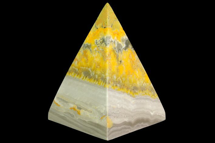Polished Bumblebee Jasper Pyramid - Indonesia #115001